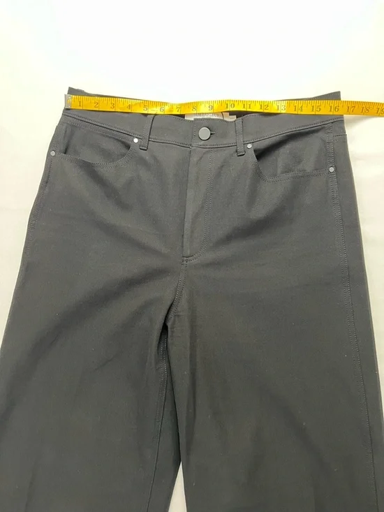 M.M. LaFleur Black Cotton & Elastane Blend High Rise Five Pocket Denim Pant - Picture 7 of 16